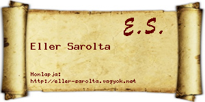 Eller Sarolta névjegykártya