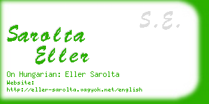 sarolta eller business card